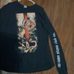 Harm's way long sleeve graphic tee shirt